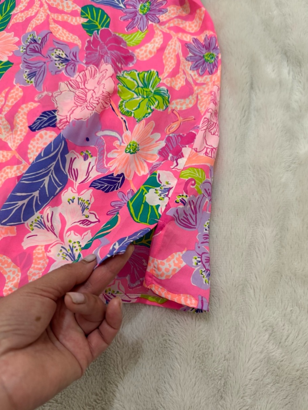 Lilly Pulitzer Teagan PJ Woven SS Top size Medium - Picture 7 of 8